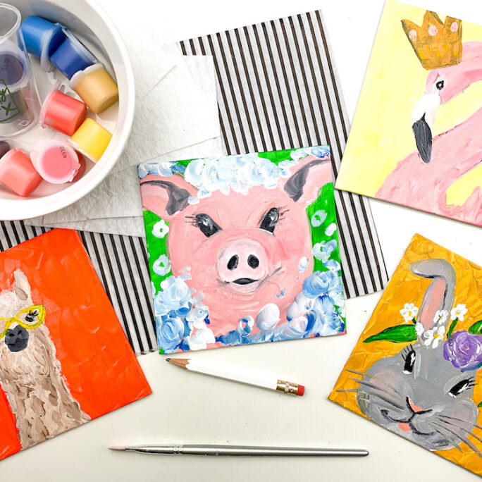 Funny Animals Kids Art Kit