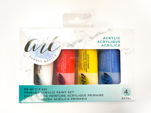 Art supply basics primary colors acrylics