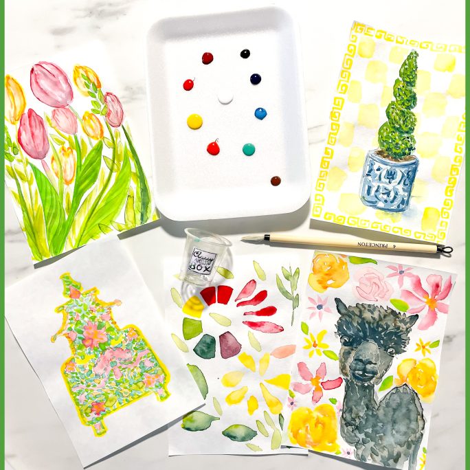 Learn to Watercolor - Chinoiserie Grandmillenial DIY Art