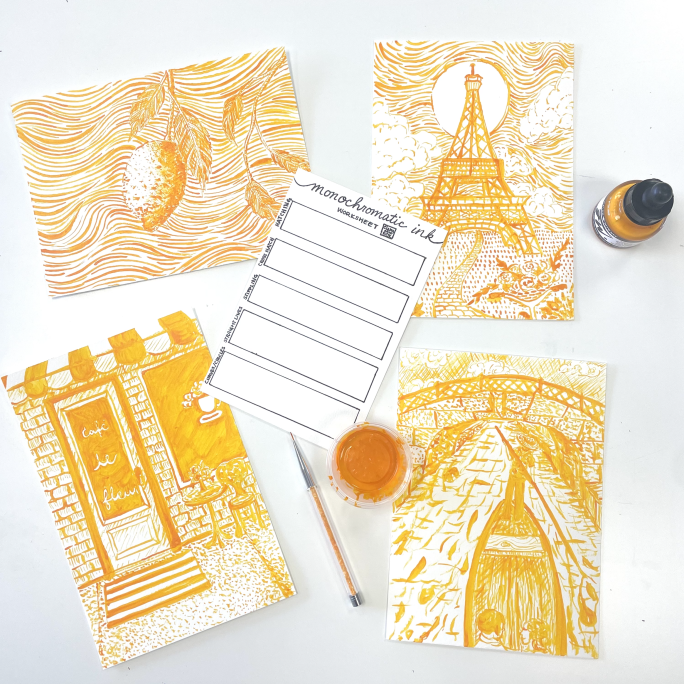 Monochromatic Ink Painting